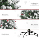 2.1M Christmas Tree 1100 Tips with Red Berries