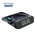 2-in-1 Multifunctional Wireless Charger with Alarm Clock