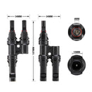 2 To 1 T Branch Cable Connectors PV Solar Panel Connector