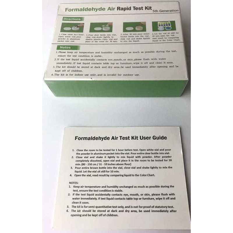 2 x Formaldehyde Air Quality Test Kits (HCHO) Tools & Kits