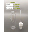 20 x 100 ml Clear Plastic Bottle with Fine Mist Spray