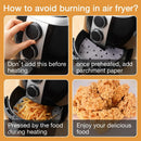 200pcs Air Fryer Liners Perforated Parchment Paper 5