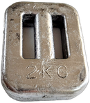 2kg Slotted Slim Dive Weight