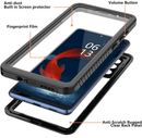 Waterproof & Shockproof Case for Samsung Galaxy S25 Plus – Clear Protective Cover