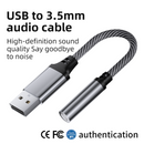 USB to 3.5mm Audio Adapter Cable for Car, Computer & Speaker (USB 3.5mm)