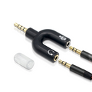 U-Type Dual 3.5mm Headphone Audio Splitter Adapter for Mobile Phone & Headset