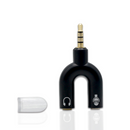 U-Type Dual 3.5mm Headphone Audio Splitter Adapter for Mobile Phone & Headset