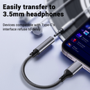 Type-C Headphone Jack Audio Adapter USB-C AUX Audio Converter