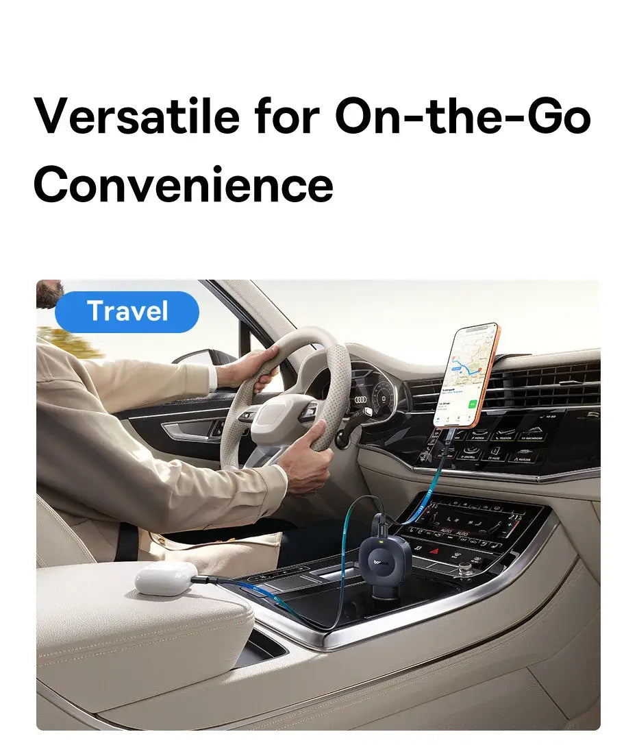 Fast Charging Car Charger USB-C Port + USB-C Retractable