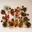 20LED Pine Cone Christmas Lights String Fairy Xmas Wire