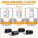 20PCS Wheel Nuts M12x1.5 3