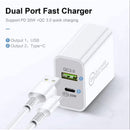 20W Fast Wall Charger – USB-C PD Charger with Type-C Cable 5