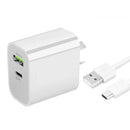 20W Fast Wall Charger – USB-C PD Charger with Type-C Cable 1