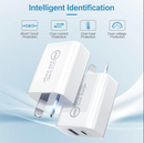 20W Fast Wall Charger – USB-C PD Charger with Type-C Cable