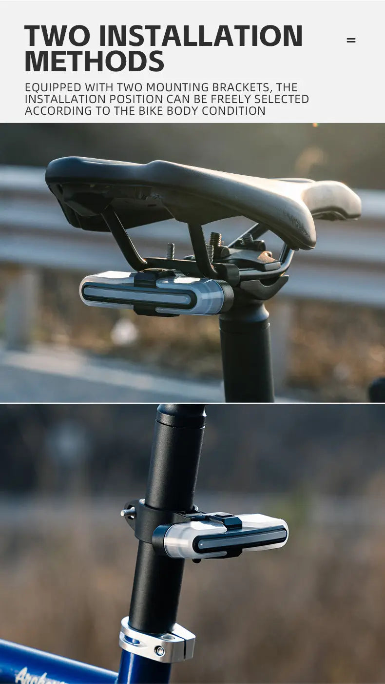 Bike Bicycle Smart Brake Back Tail light with Wireless