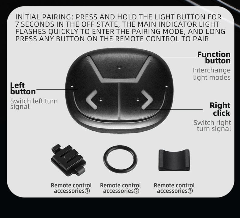 Bike Bicycle Smart Brake Back Tail light with Wireless