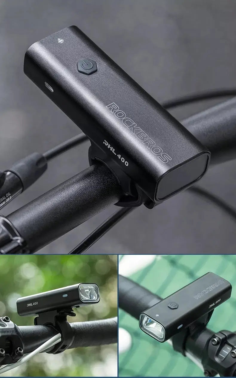Bike Front Light Bicycle 400 Lumens Handlebar Lamp