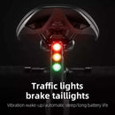 Bicycle Smart Brake Taillight Saddle Light