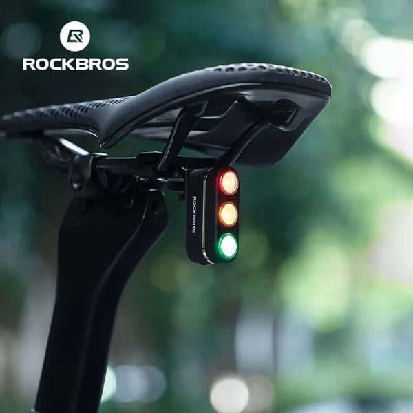Bicycle Smart Brake Taillight Saddle Light