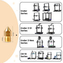 25PCS MK8 3D Printer Extruder Brass Nozzles for Creality