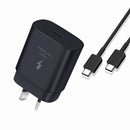 25W Super Fast Wall Charger Type-C Cable For Samsung Galaxy