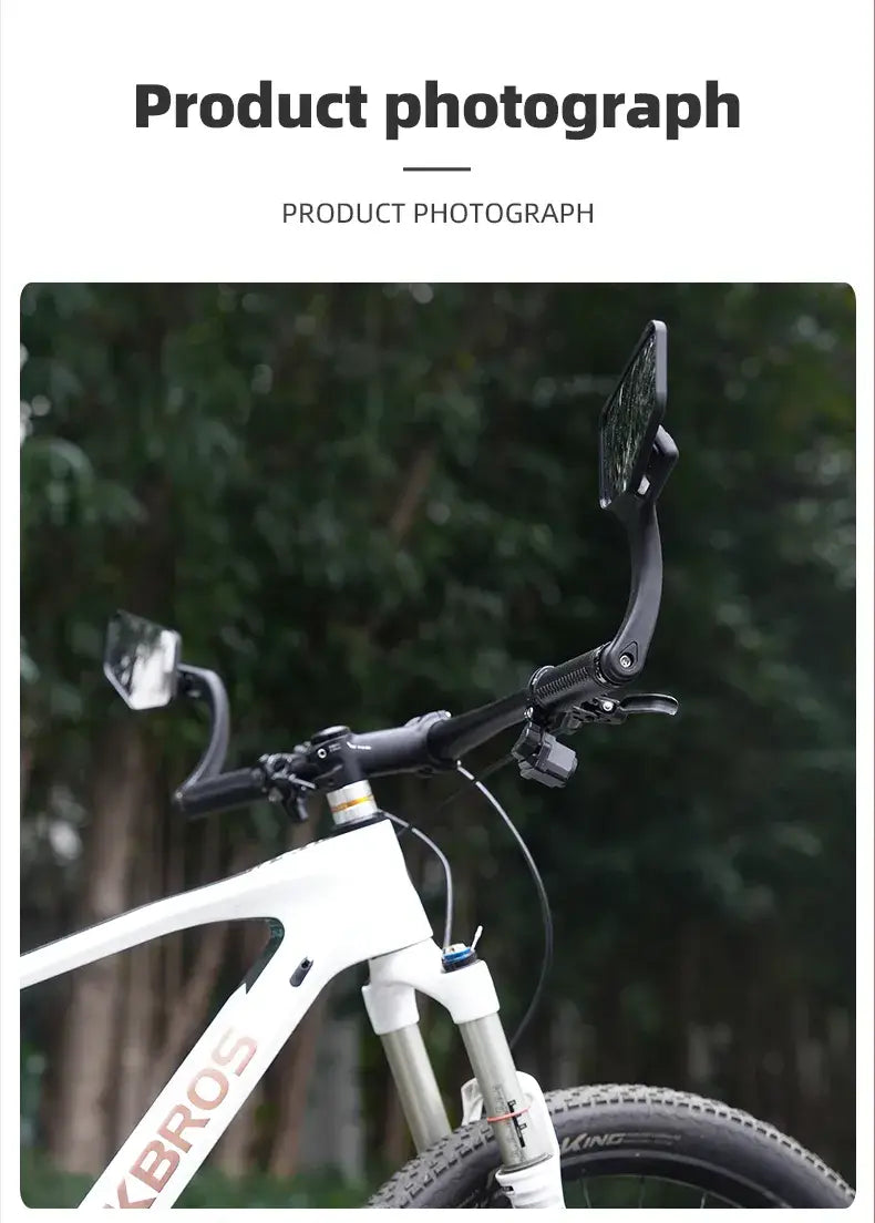 Bicycle Handlebar end Rearview HD Mirror Adjustable-1 Pair