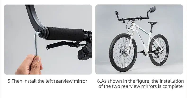 Bicycle Handlebar end Rearview HD Mirror Adjustable-1 Pair