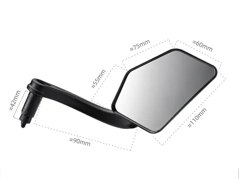 Bicycle Handlebar end Rearview HD Mirror Adjustable-1 Pair