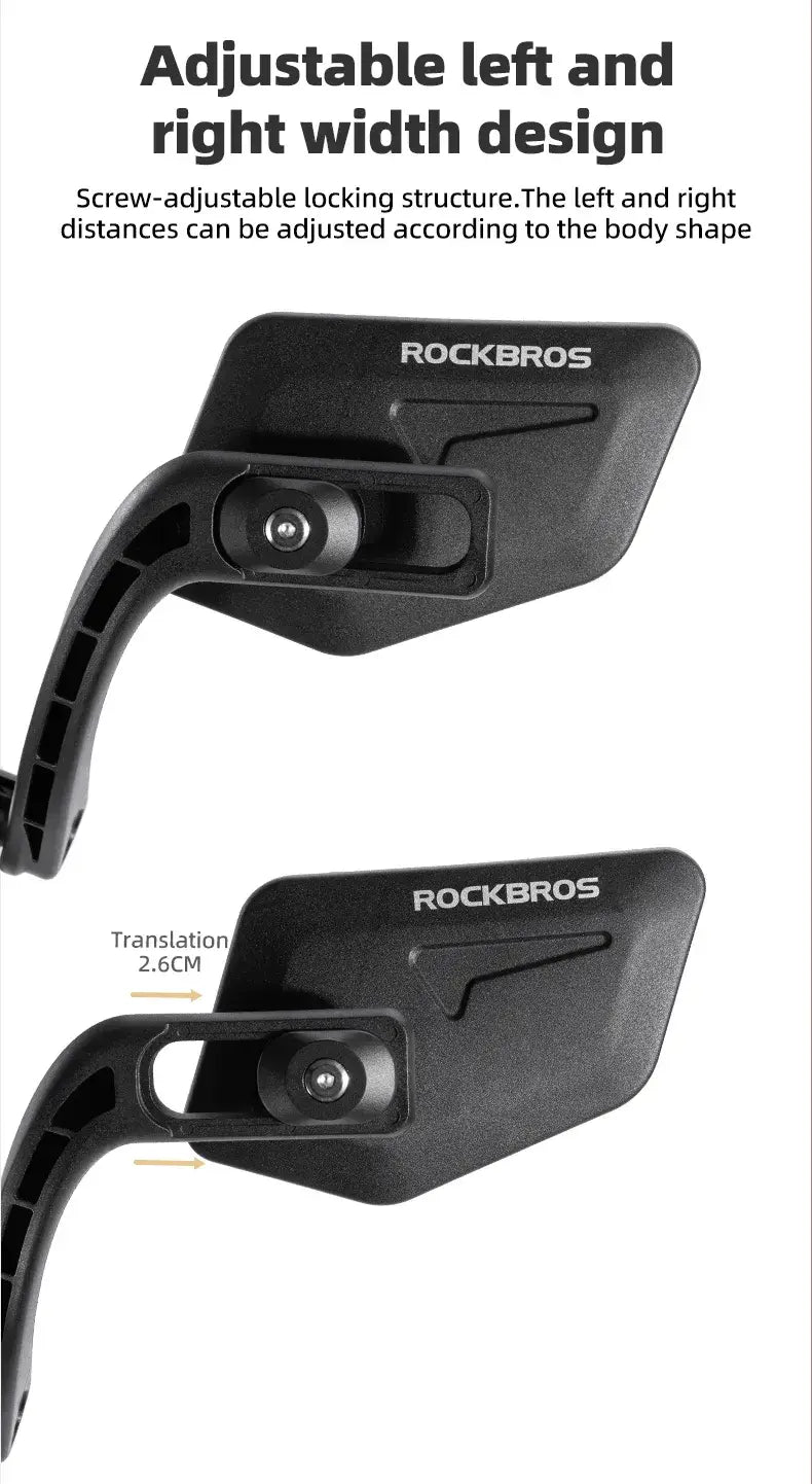 Bicycle Handlebar end Rearview HD Mirror Adjustable-1 Pair
