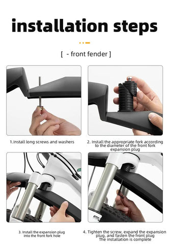 Bicycle Mudguard set Rear and Front Fender for Mountain