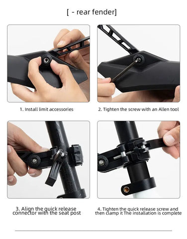Bicycle Mudguard set Rear and Front Fender for Mountain