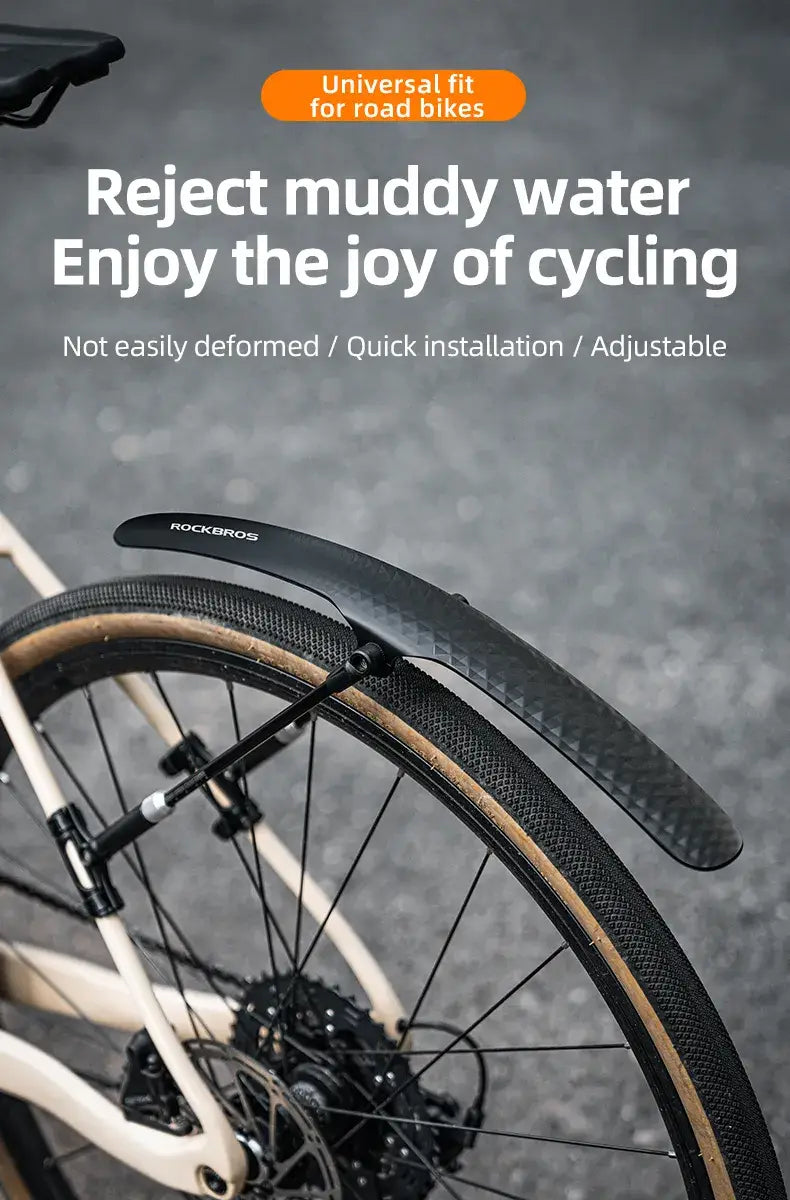 700C Road Bike Front Rear Mudguard Bicycle Fender Adjustable