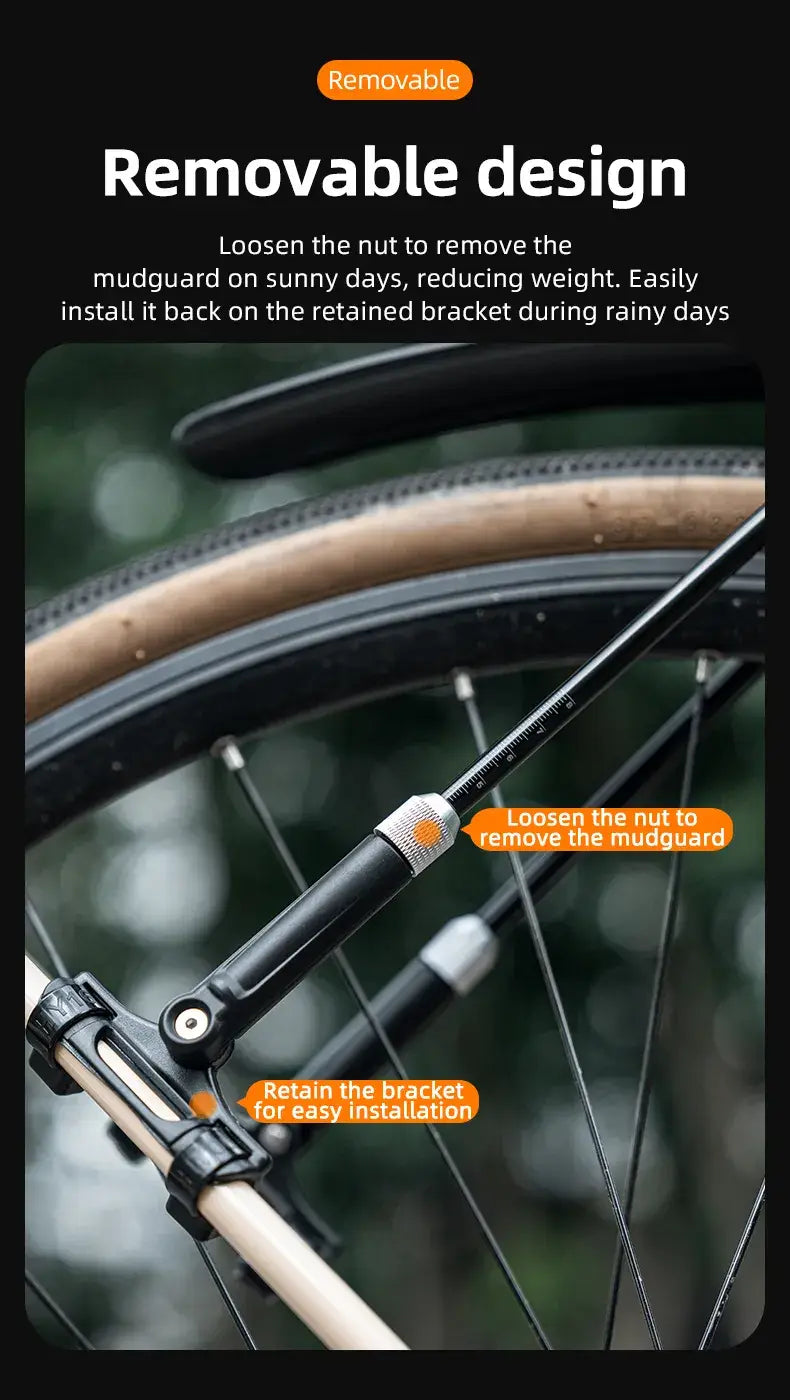 700C Road Bike Front Rear Mudguard Bicycle Fender Adjustable