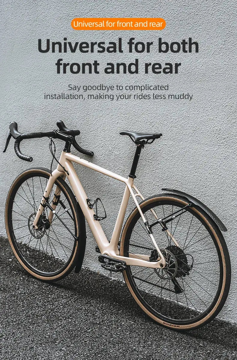 700C Road Bike Front Rear Mudguard Bicycle Fender Adjustable