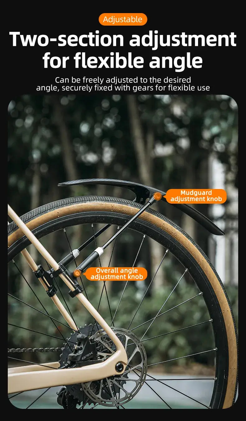 700C Road Bike Front Rear Mudguard Bicycle Fender Adjustable