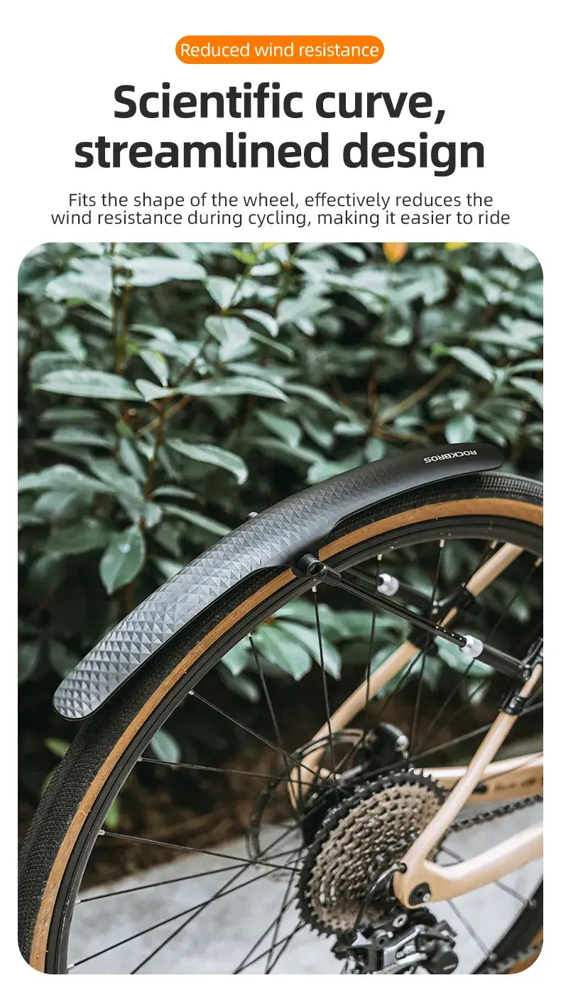 700C Road Bike Front Rear Mudguard Bicycle Fender Adjustable