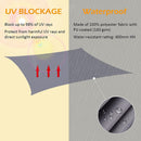 Water-resistant Shade Sail Rectangle 3x4m