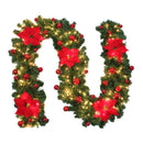 2PACK Christmas Fireplace Wreath 2