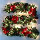 2PACK Christmas Fireplace Wreath 5