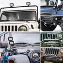 2x 4inch CREE LED Work Light Bar Spot Flood OffRoad Driving
