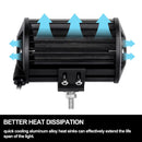 2X 5inch LED Work Driving Light Bar Flood Beam Offroad Boat