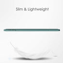 iPad 10.2 Case Clear Transparent Back Shell, Auto Sleep Wake