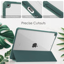 iPad 10.2 Case Clear Transparent Back Shell, Auto Sleep Wake