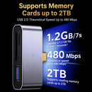3-in-1 USB OTG SD Card Reader | USB USB-C & Micro USB