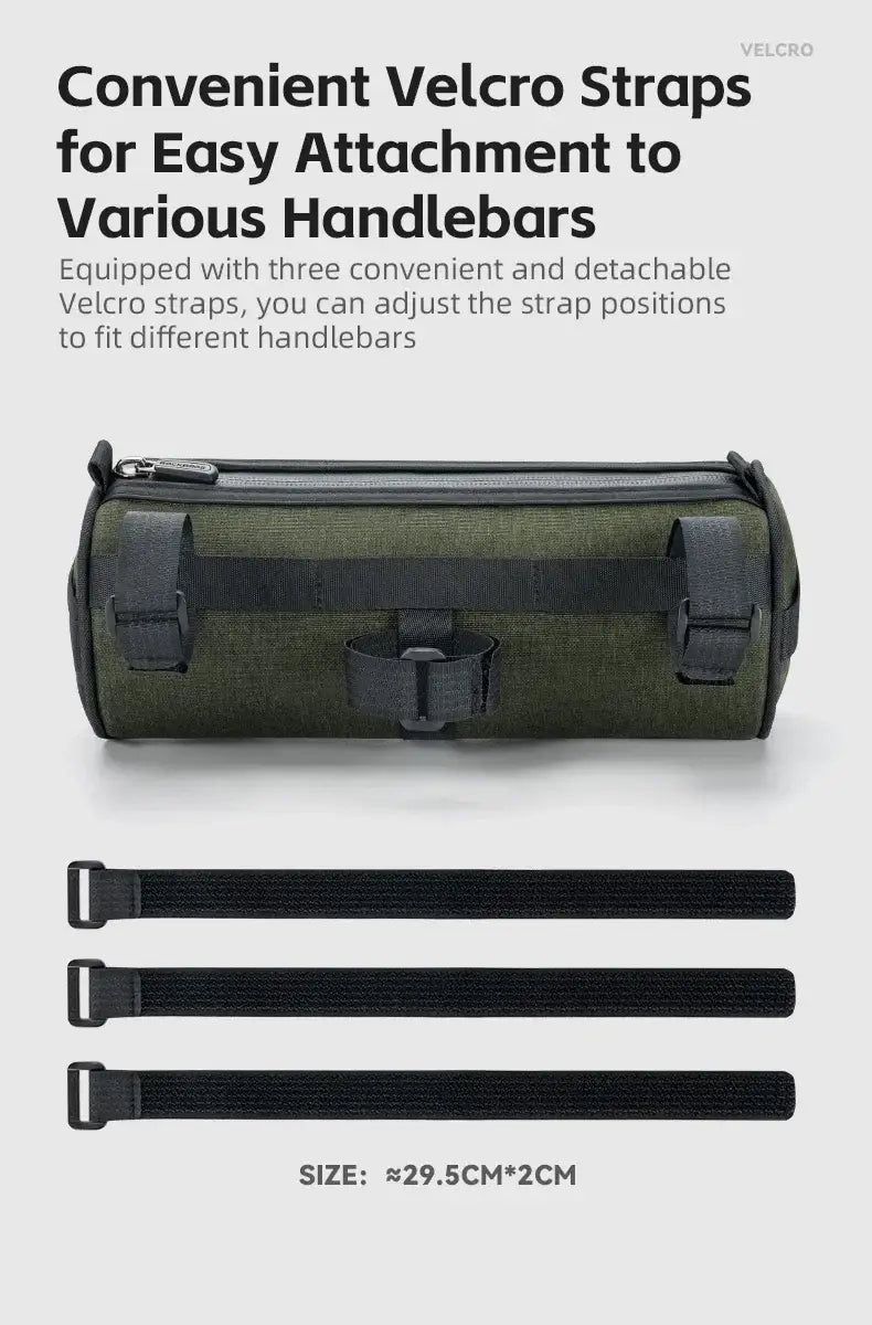 Bicycle Front Handlebar Cylinder Bike Storage Bag 2L