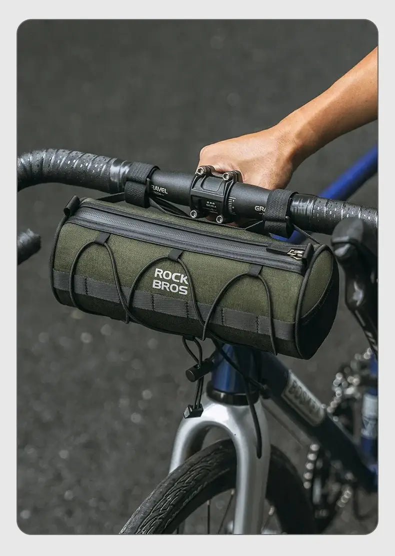 Bicycle Front Handlebar Cylinder Bike Storage Bag 2L