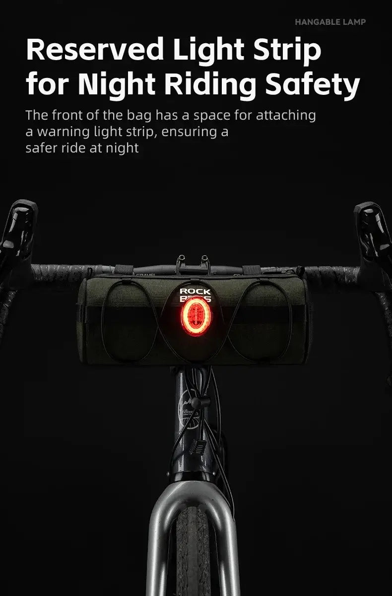 Bicycle Front Handlebar Cylinder Bike Storage Bag 2L