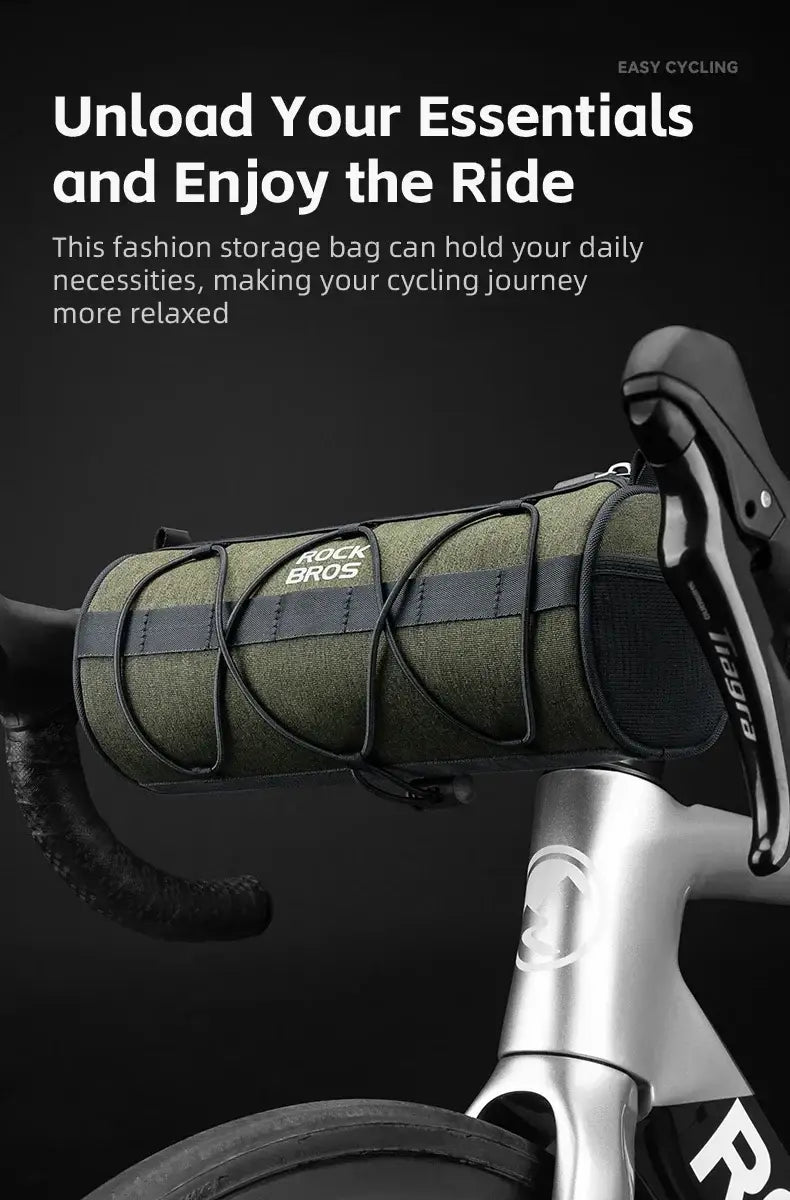 Bicycle Front Handlebar Cylinder Bike Storage Bag 2L