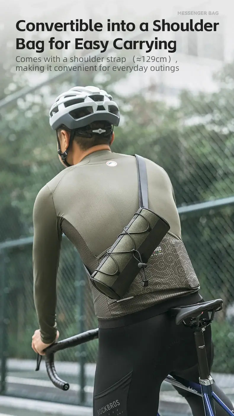Bicycle Front Handlebar Cylinder Bike Storage Bag 2L