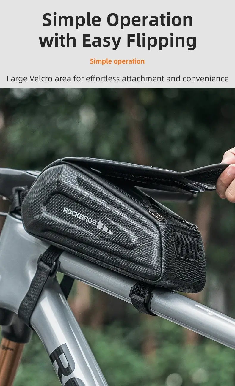 Bike Bicycle Top Tube Front Frame Bag Phone Mount Holder